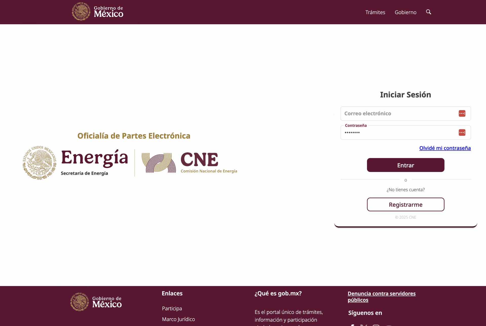 OPE CNE Acceso