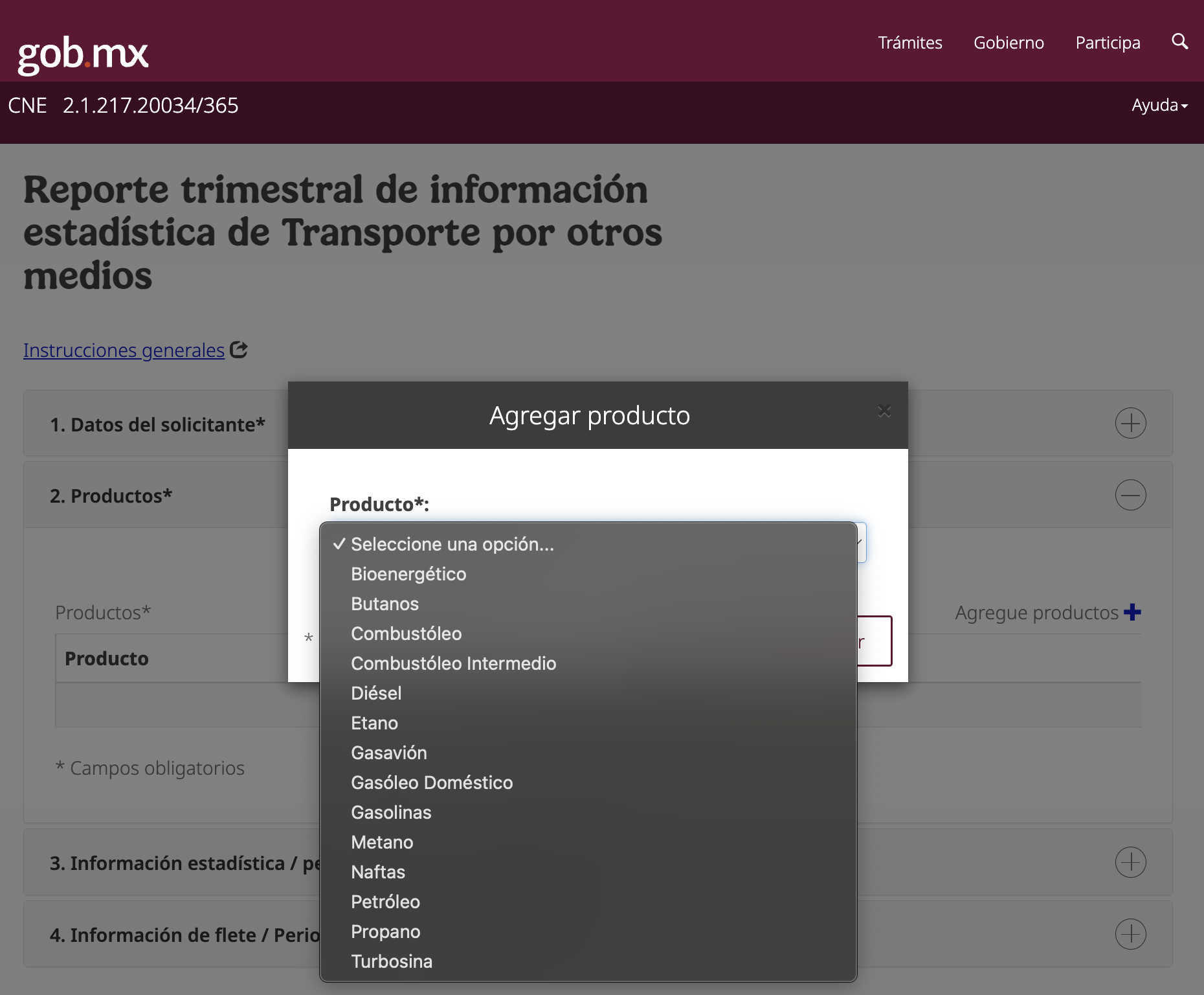 OPE CNE Productos controlados